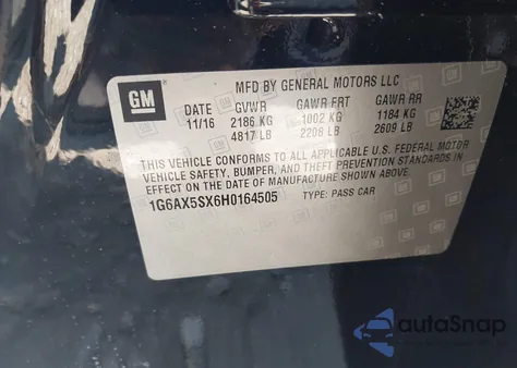 2017 Cadillac Cts Luxury from USA, damaged, VIN 1G6AX5SX6H0164505